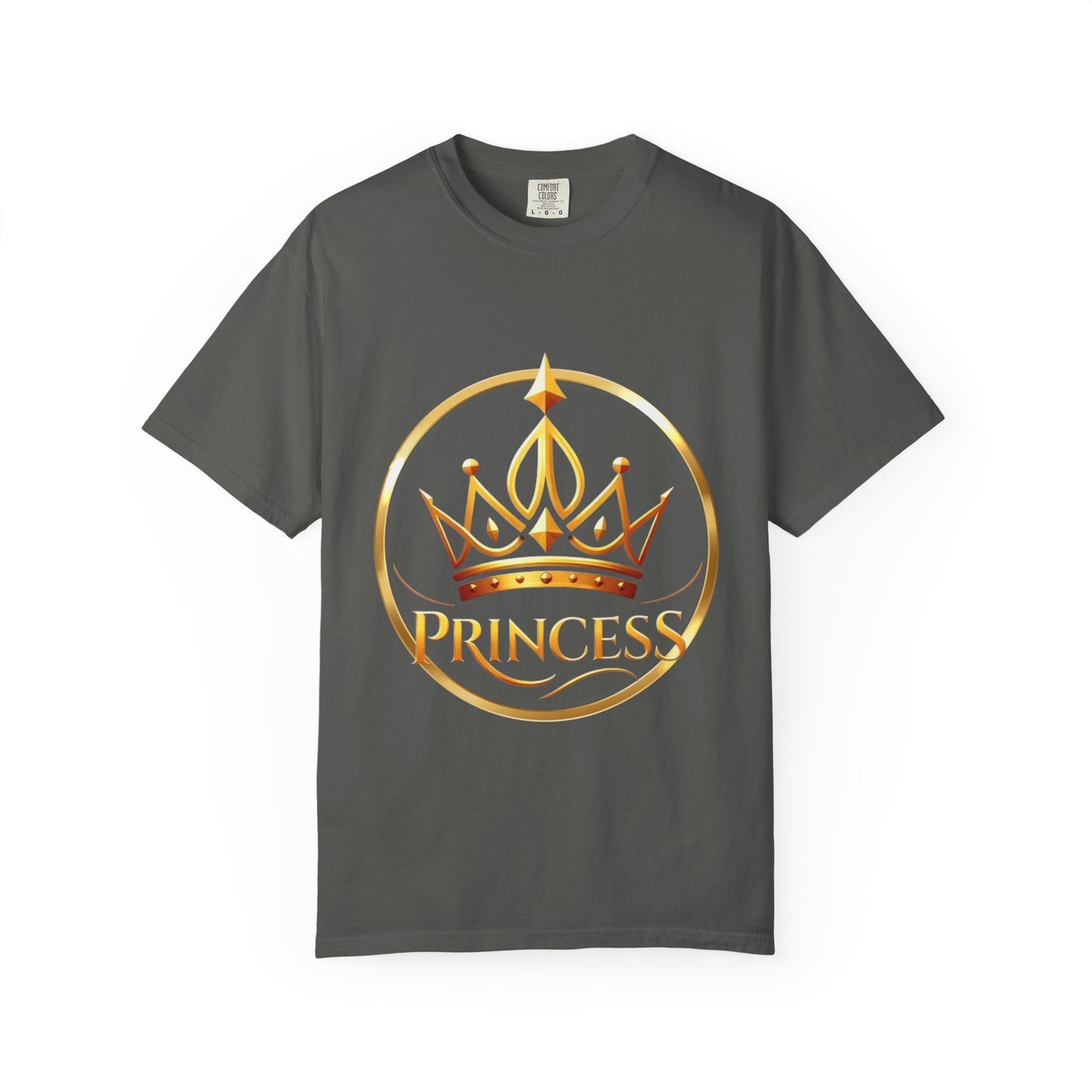 Princess Crown T‑Shirt — Gold Foil Royalty Graphic