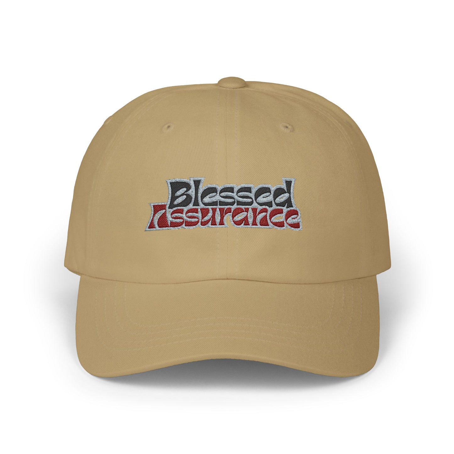 Blessed Assurance Dad Cap - Classic White Baseball Hat for Everyday Style