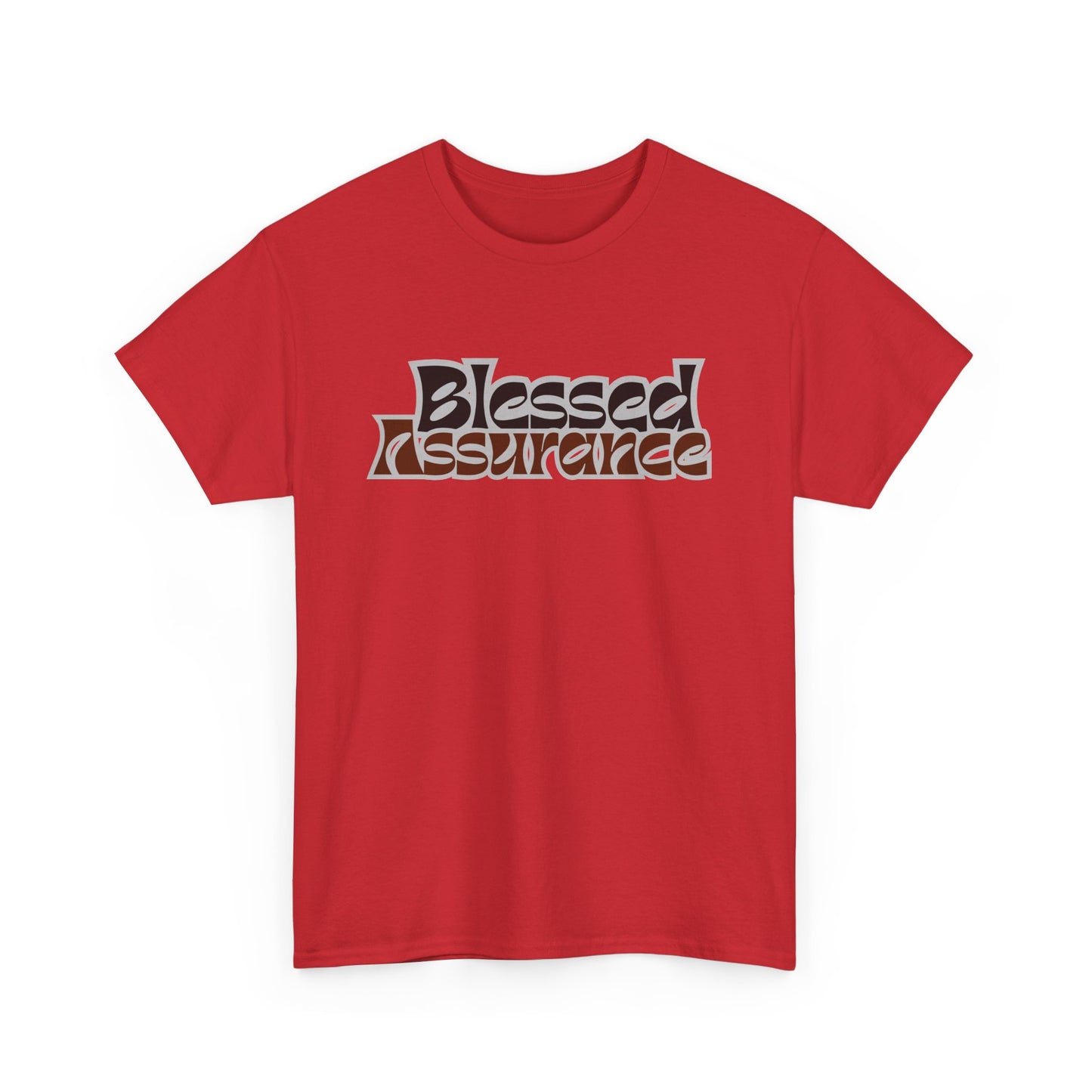 Blessed Assurance Unisex Heavy Cotton Tee | Inspirational Graphic T-Shirt for Everyday Comfort