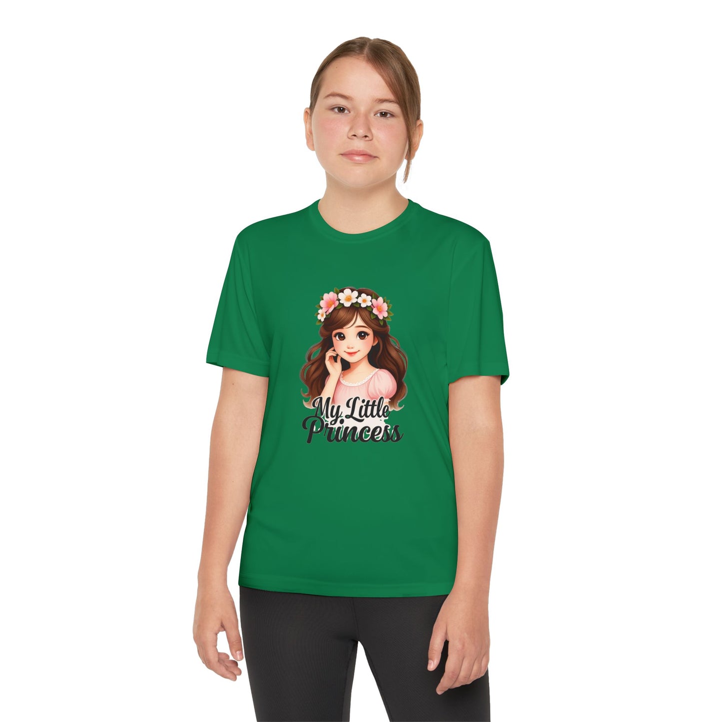 My Little Princess Youth Tee - Cute Floral Design for Girls