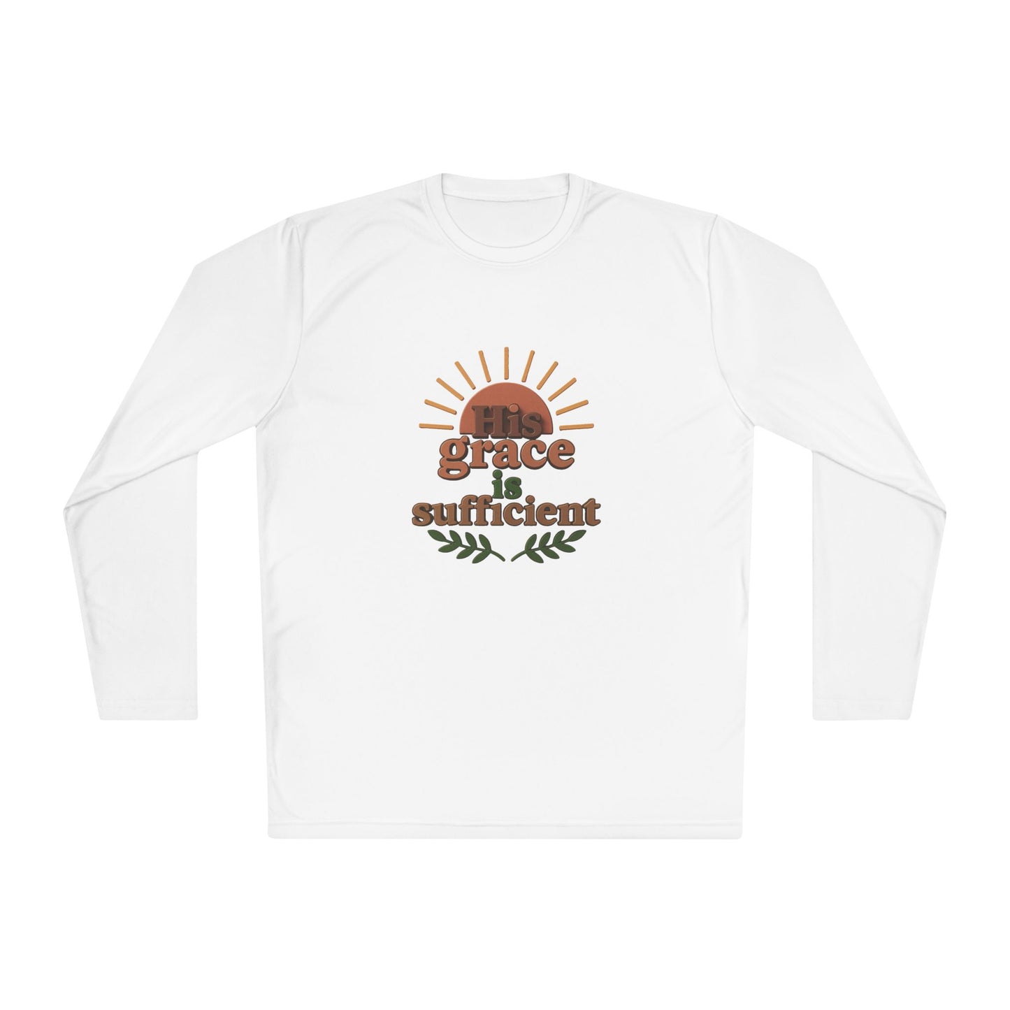Grace Sufficient Long Sleeve Tee - Unisex Inspirational Shirt