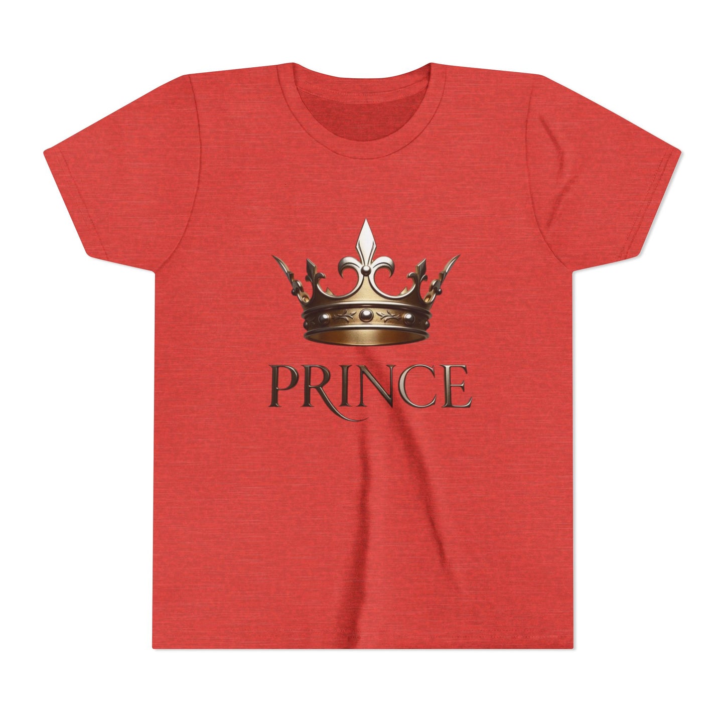 Youth Prince T‑Shirt – Gold Crown "Prince" Front & "The Royal Family" Back