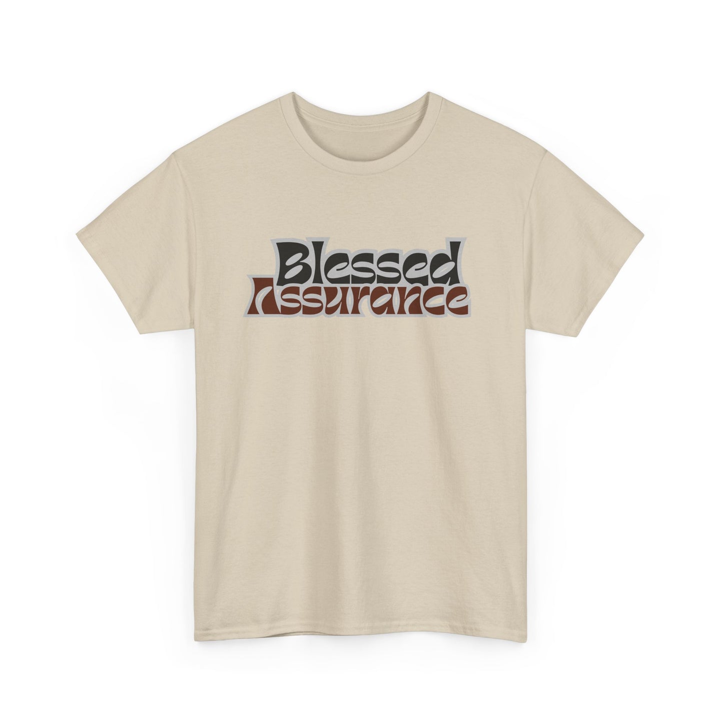 Blessed Assurance Unisex Heavy Cotton Tee | Inspirational Graphic T-Shirt for Everyday Comfort