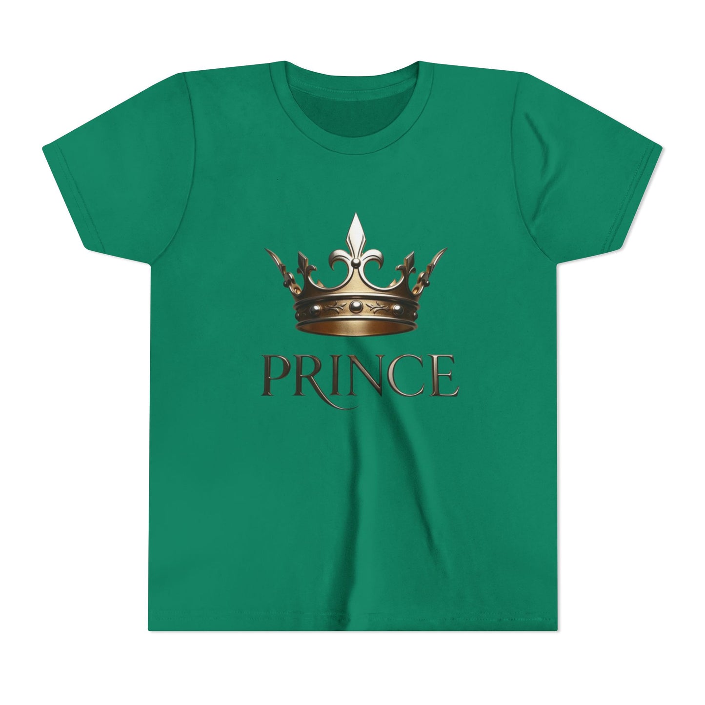Youth Prince T‑Shirt – Gold Crown "Prince" Front & "The Royal Family" Back