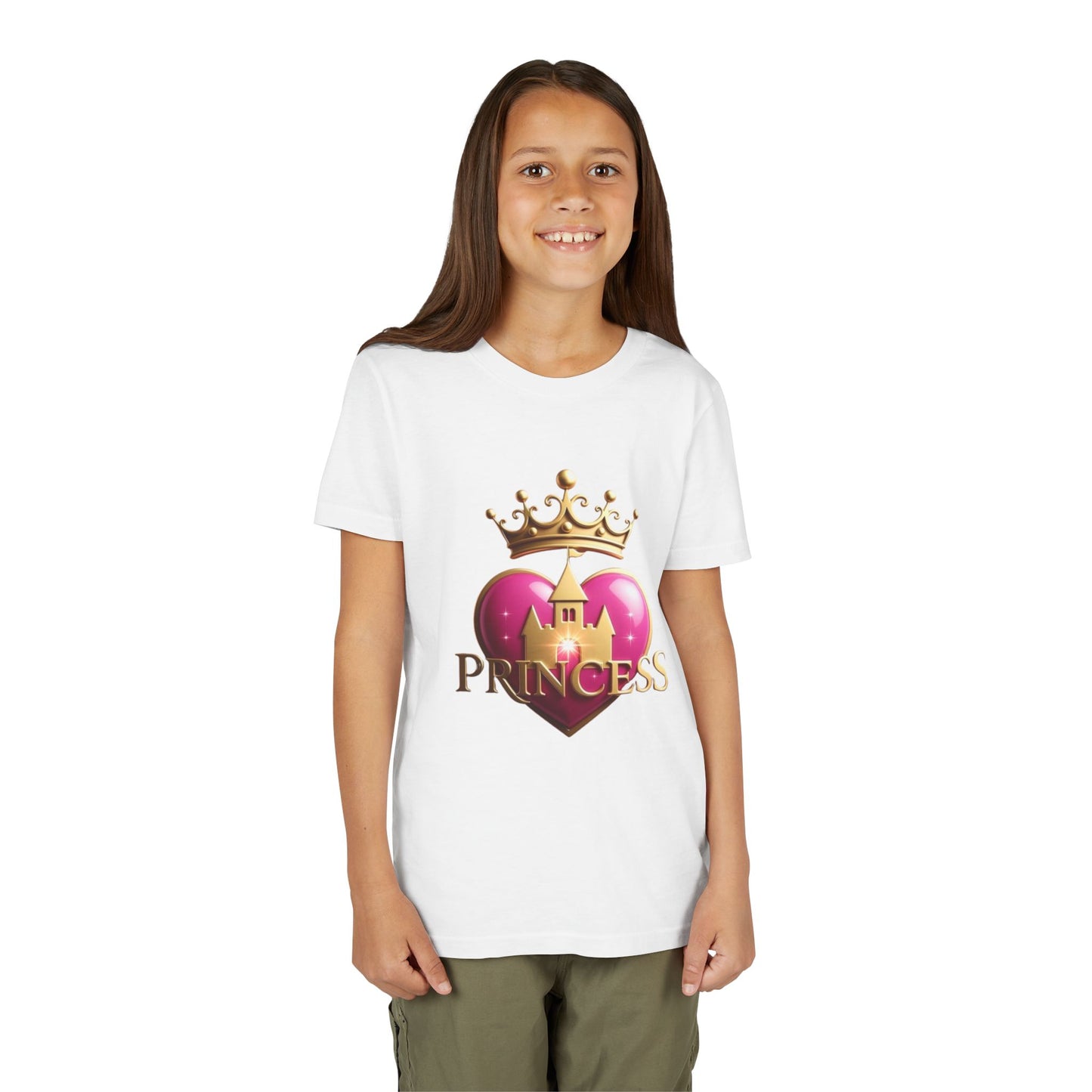 Princess Heart Youth Tee — The Royal Family Graphic Kids T-Shirt