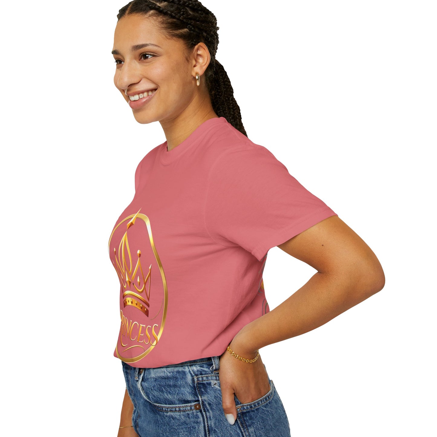 Princess Crown T‑Shirt — Gold Foil Royalty Graphic