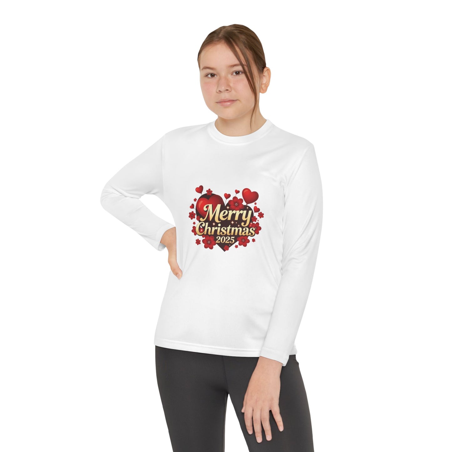 Youth Long Sleeve “Merry Christmas 2025” Holiday Tee