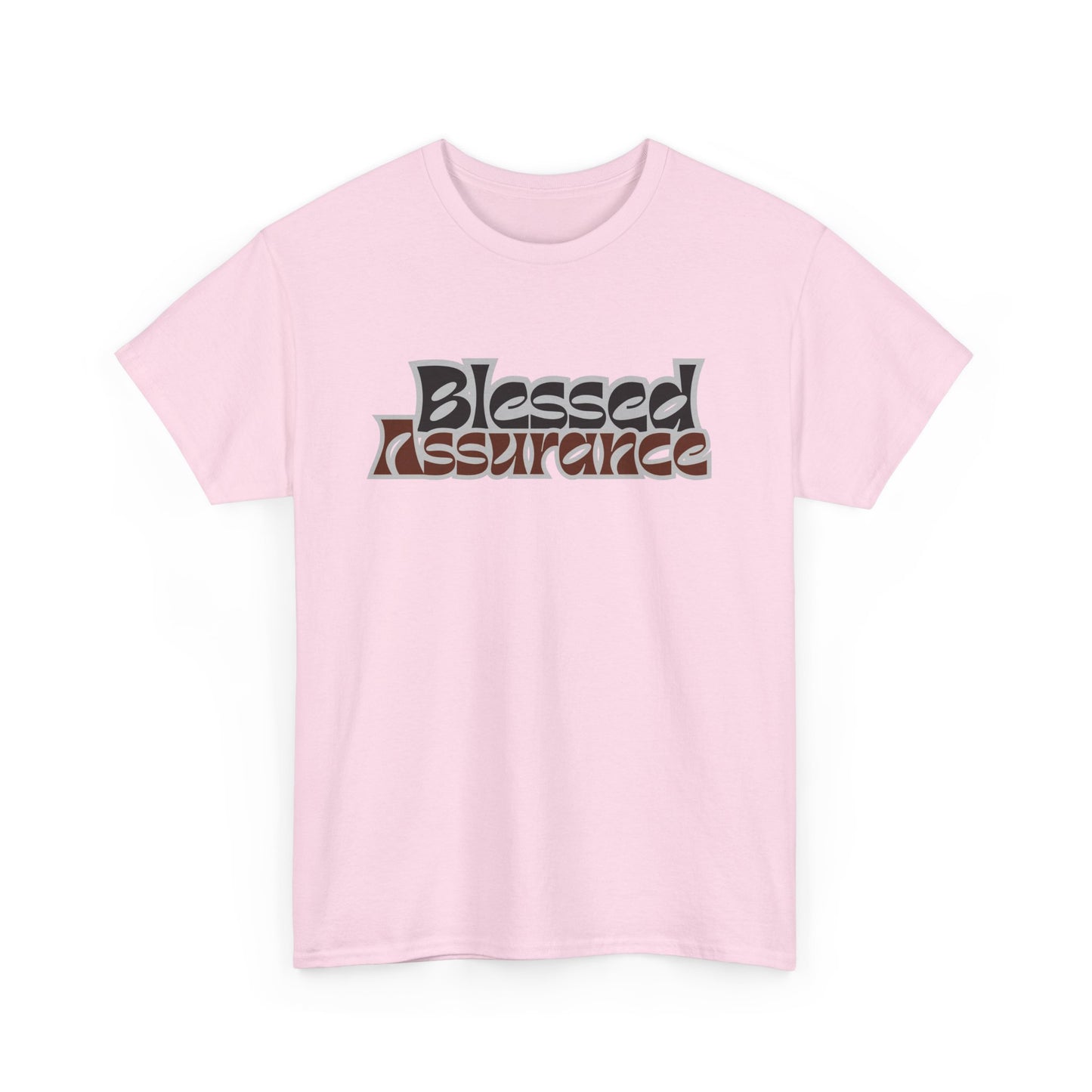 Blessed Assurance Unisex Heavy Cotton Tee | Inspirational Graphic T-Shirt for Everyday Comfort