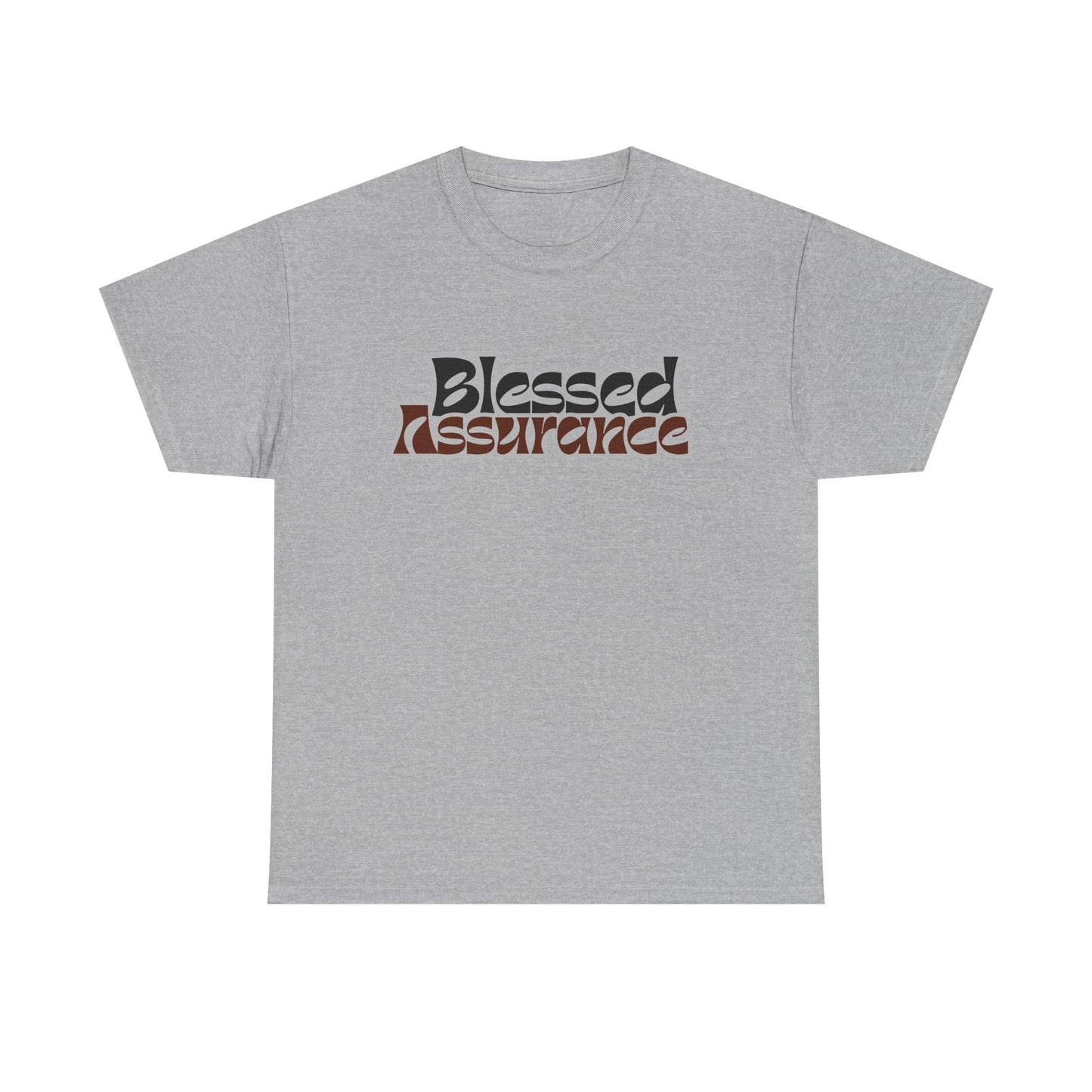 Blessed Assurance Unisex Heavy Cotton Tee | Inspirational Graphic T-Shirt for Everyday Comfort