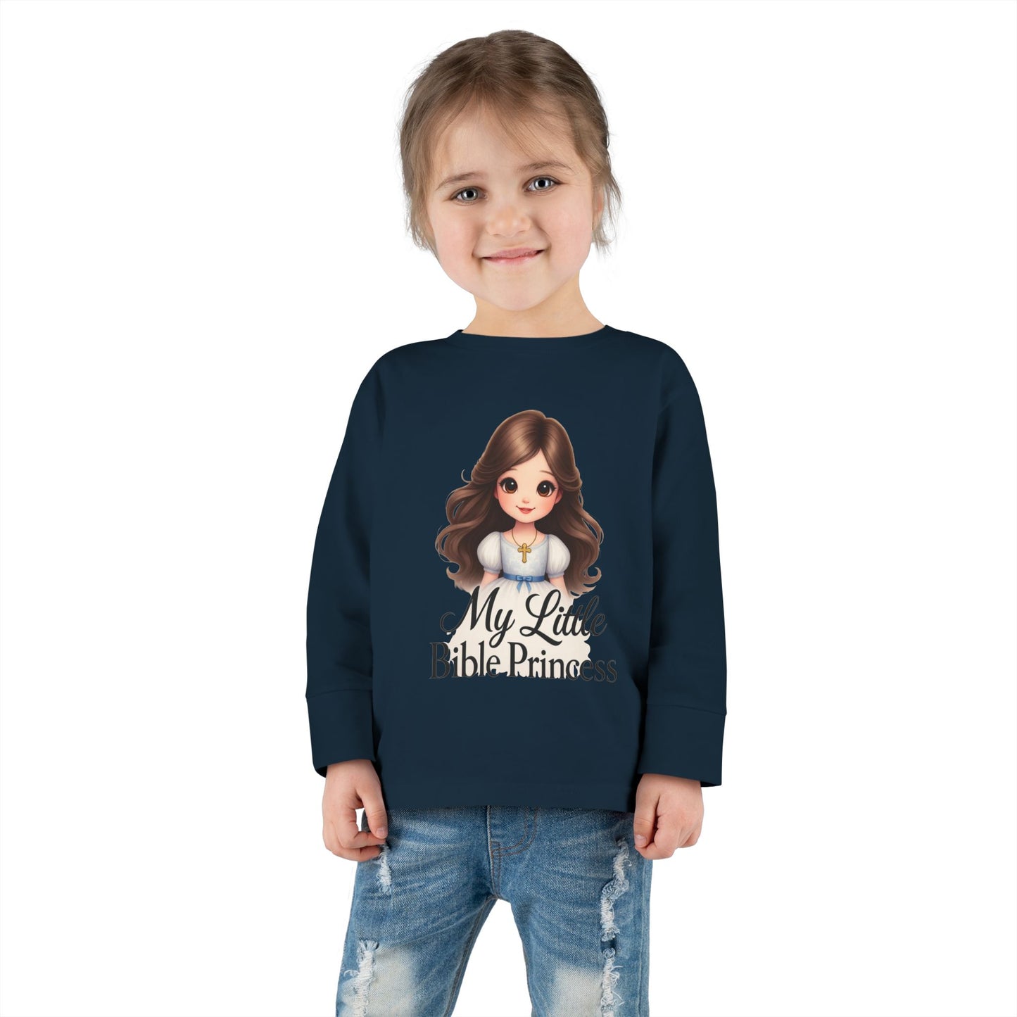 My Little Bible Princess Toddler Long Sleeve Tee