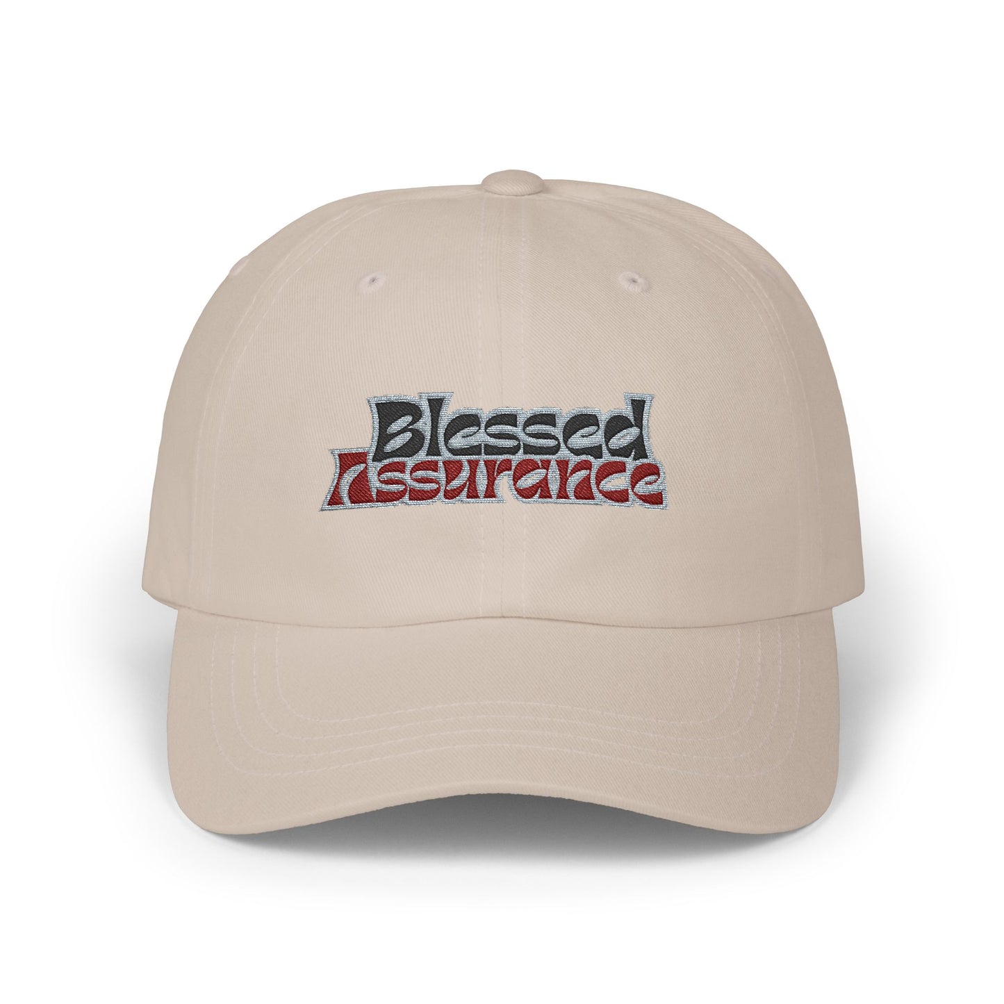 Blessed Assurance Dad Cap - Classic White Baseball Hat for Everyday Style
