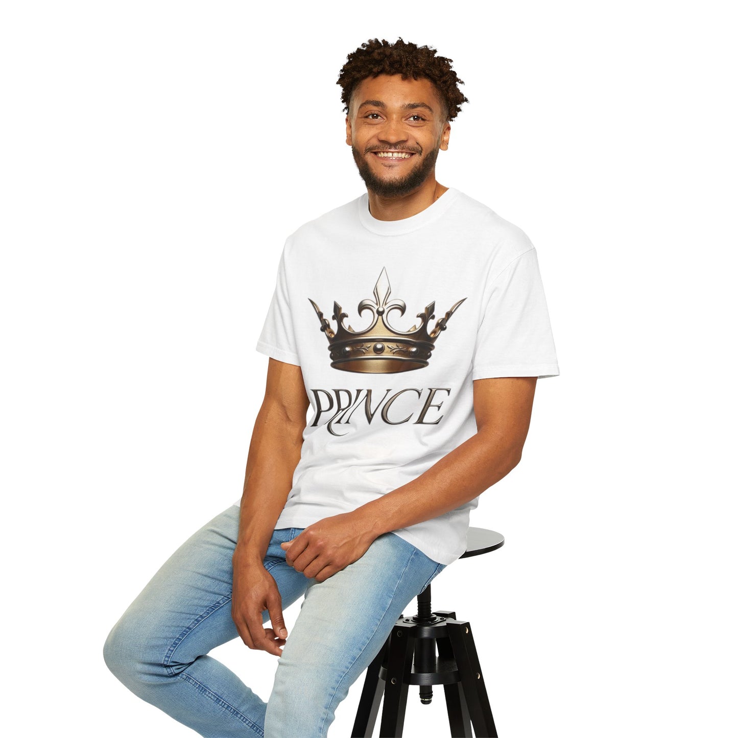 Prince Crown T‑Shirt — Regal Gold Crown Graphic Tee