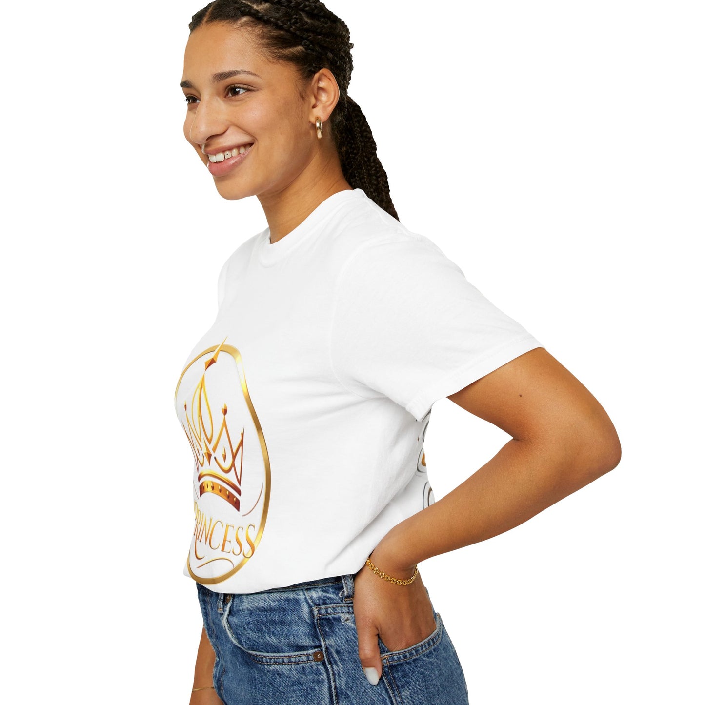 Princess Crown T‑Shirt — Gold Foil Royalty Graphic