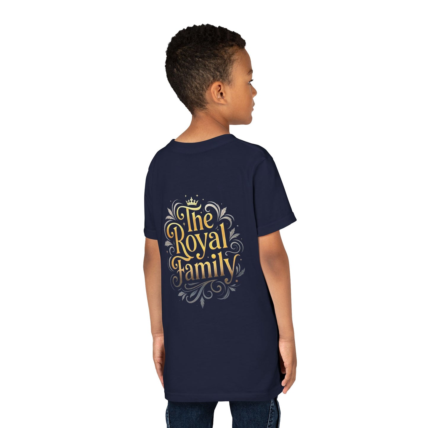 Youth Prince T‑Shirt – Gold Crown "Prince" Front & "The Royal Family" Back