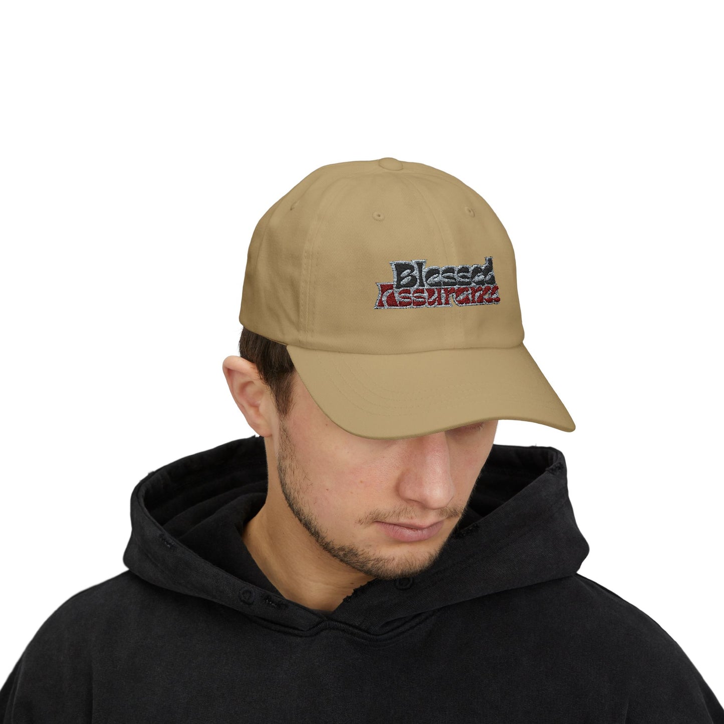 Blessed Assurance Dad Cap - Classic White Baseball Hat for Everyday Style