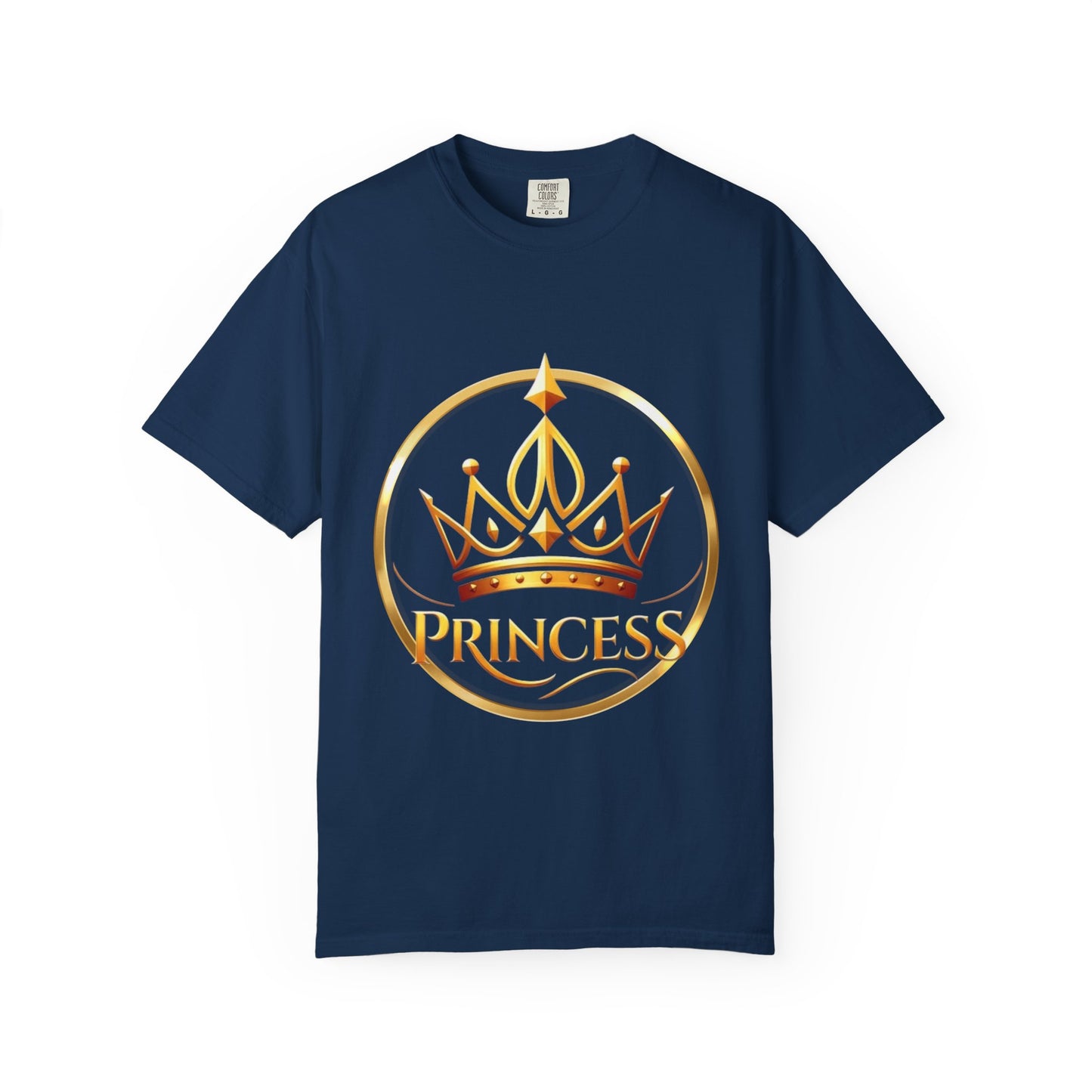 Princess Crown T‑Shirt — Gold Foil Royalty Graphic