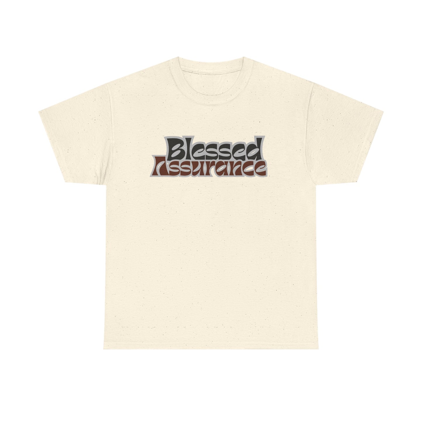 Blessed Assurance Unisex Heavy Cotton Tee | Inspirational Graphic T-Shirt for Everyday Comfort