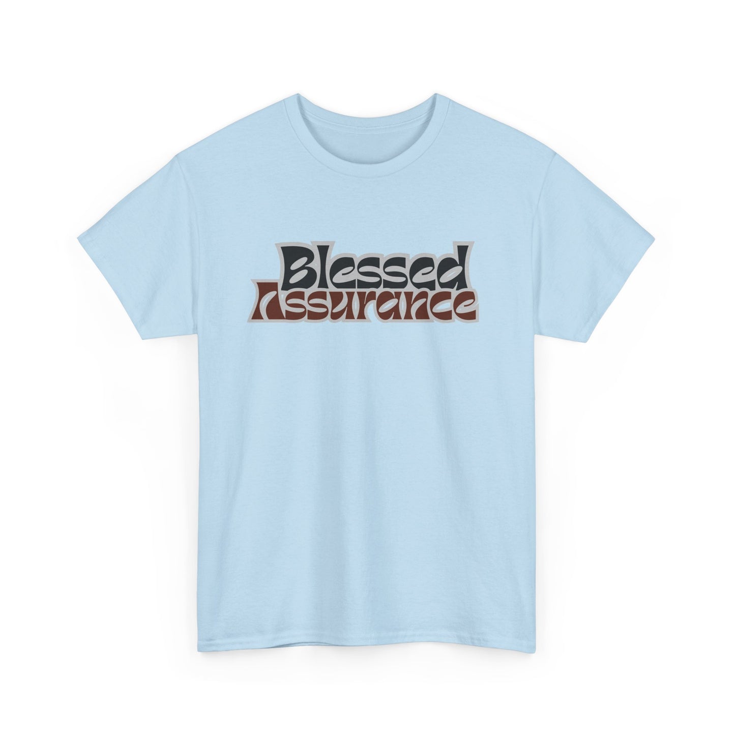 Blessed Assurance Unisex Heavy Cotton Tee | Inspirational Graphic T-Shirt for Everyday Comfort