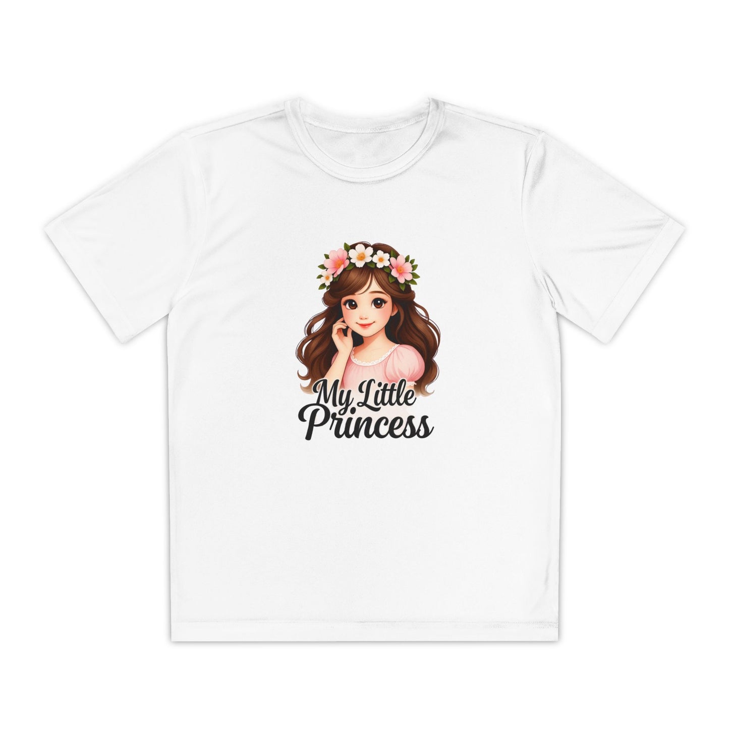 My Little Princess Youth Tee - Cute Floral Design for Girls
